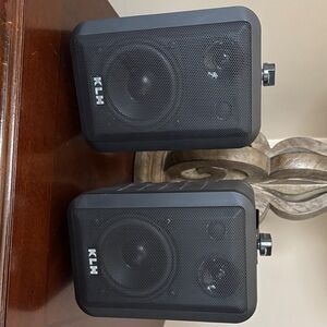 Compact Black Desktop Speakers - Pair
